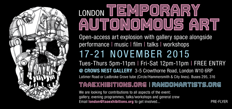TAA London 17-21 November 2015 pre-flyer for web