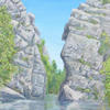 cabril gorge serpins oil painting